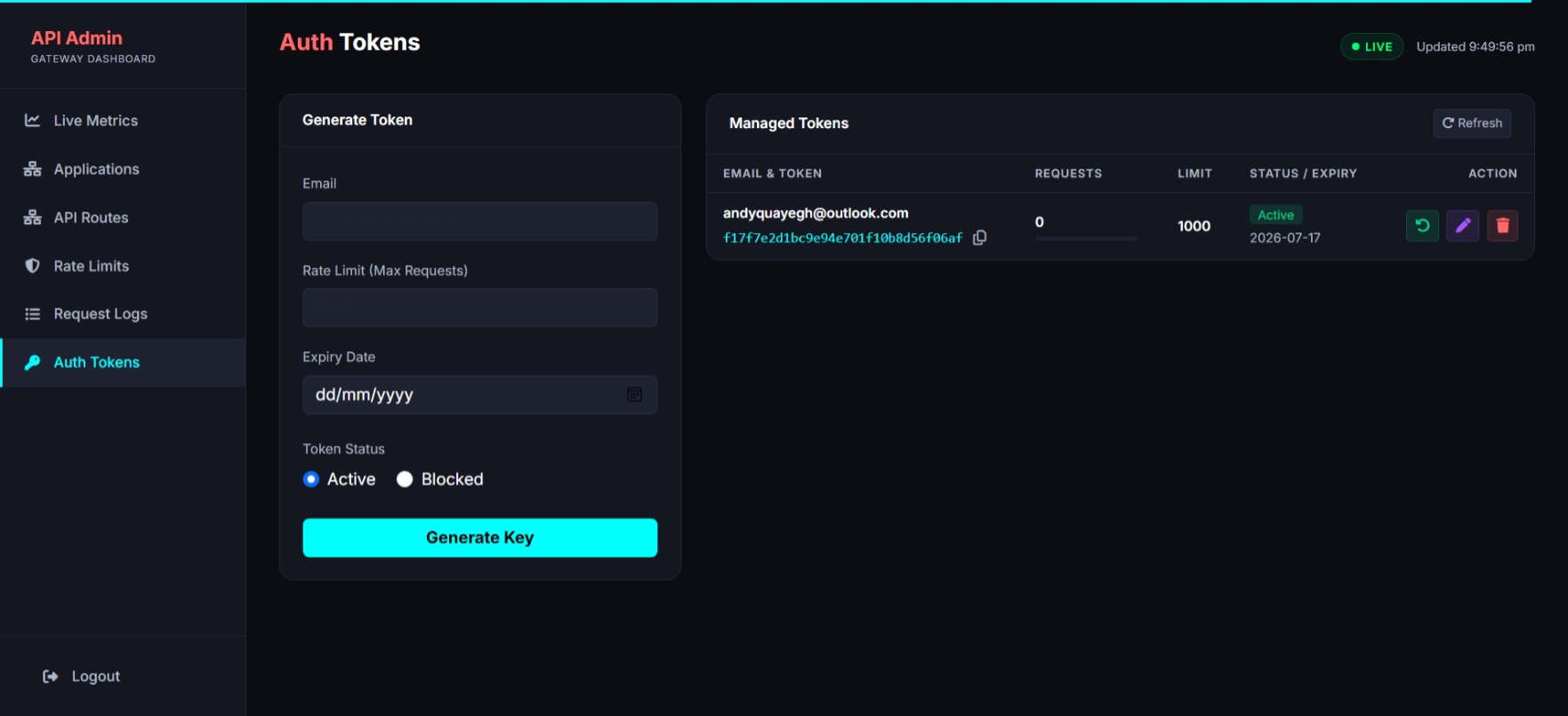 Auth Token Generation